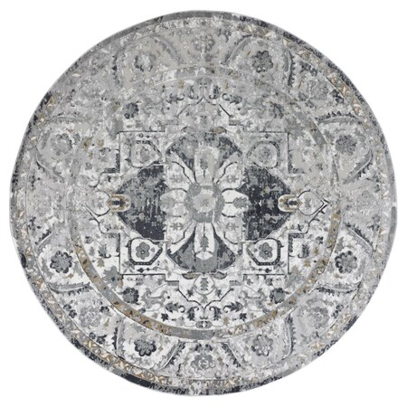 Manmade Veronica Adelaide Wheat Round Rug; 7 ft. 10 in. MA3080039